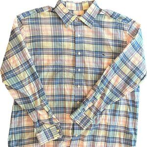Vineyard Vines Men's XL Classic Fit Tucker Shirt - Blue Plaid, 100% Cotton